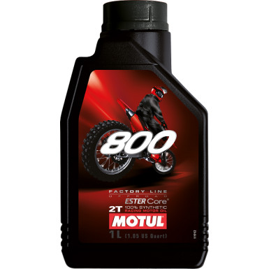 Motul 800 2T Factory Line Easter Core Off Road 1 Liter 800 2T FACTORY LINE OFF ROAD 104038