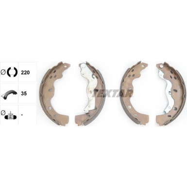 Bremsbacken Fiat Sedici/Suzuki Sx4 06 91067500 Bremsbacken Fiat Sedici/Suzuki Sx4 06 91067500
