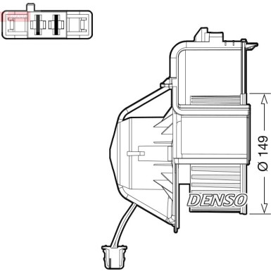 DENSO Innenraumgebläse DEA05007 DENSO Innenraumgebläse DEA05007