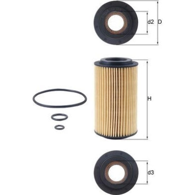 MAHLE Ölfilter OX 153D3 MAHLE Ölfilter OX 153D3