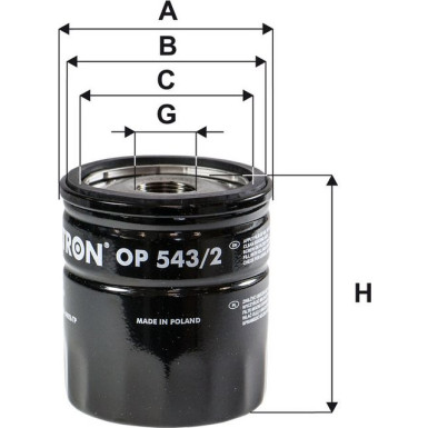 FILTRON Ölfilter OP543/2 FILTRON Ölfilter OP543/2