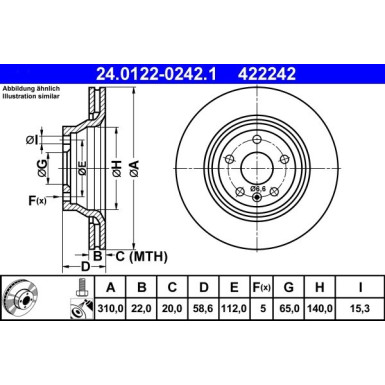 Bremsscheibe 24.0122-0242.1