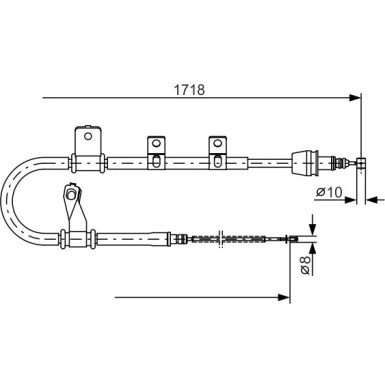 Handbremsseil re HYUNDAI Matrix 01 1987482075 Handbremsseil re HYUNDAI Matrix 01 1987482075