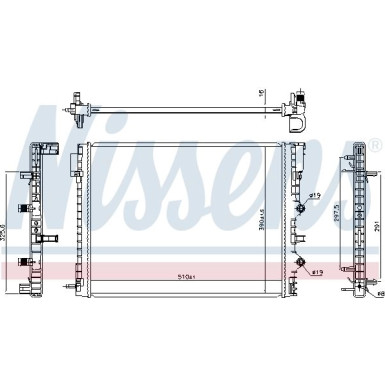 Wasserkühler PKW 606217 Wasserkühler PKW 606217