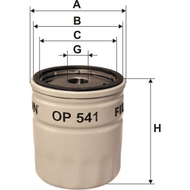 FILTRON Ölfilter OP 541 FILTRON Ölfilter OP 541