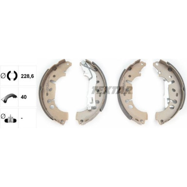 Bremsbacken Opel Corsa D/Grande Punto 1.0-1.4 91065400 Bremsbacken Opel Corsa D/Grande Punto 1.0-1.4 91065400