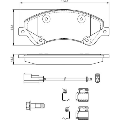 Bremsklötze FORD Transit 06 0 986 494 613