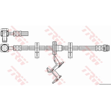 Bremsschlauch MERCEDES M-Klasse ML 55 AMG 00-05 PHD966
