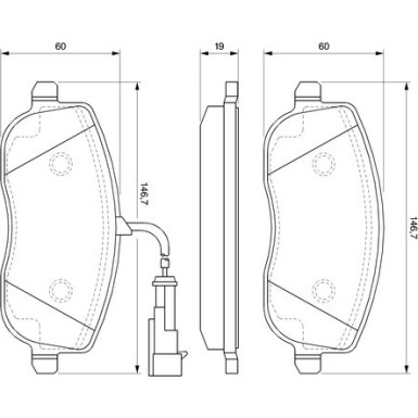 Bremsklötze FIAT Croma 0 986 494 068