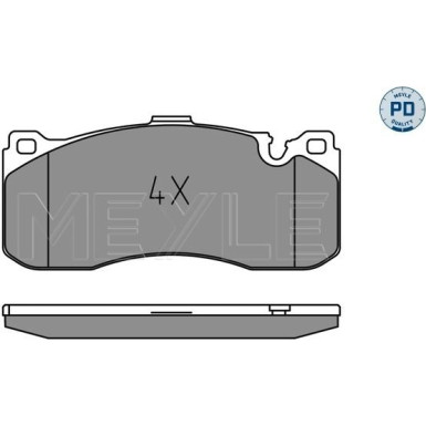 Bremsbelagsatz Bmw P. E87 252431617
