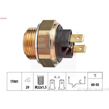 EPS Temperaturschalter 1.850.034 EPS Temperaturschalter 1.850.034