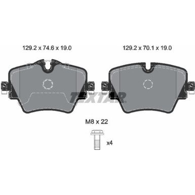 BREMSBELAGSATZ, SCHEIBENBREMSE 2561705 BREMSBELAGSATZ, SCHEIBENBREMSE 2561705
