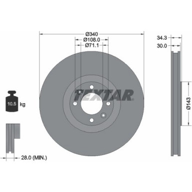 Bremsscheibe Citroen P. Ds4/Ds5 1.6-2.0 Hdi 11 92256903 Bremsscheibe Citroen P. Ds4/Ds5 1.6-2.0 Hdi 11 92256903