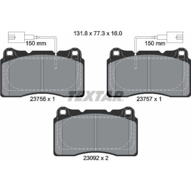 Bremsbelagsatz Alfa P. Giulietta 10 2375603 Bremsbelagsatz Alfa P. Giulietta 10 2375603