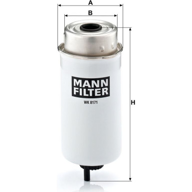 Mann & Hummel Kraftstofffilter LKW SAME DEUTZ FAHR WK 8171