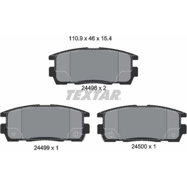 Bremsbelagsatz Opel T. Antara 2449801 Bremsbelagsatz Opel T. Antara 2449801