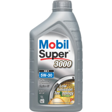 Mobil Super 3000 Formula XE1 5W-30 Motoröl (BMW LL0-4) 1 Liter MOBIL SUPER 3000 XE1 5W-30 154764 Mobil Super 3000 Formula XE1 5W-30 Motoröl (BMW LL0-4) 1 Liter MOBIL SUPER 3000 XE1 5W-30 154764