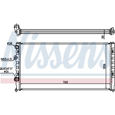 Wasserkühler PKW 65252