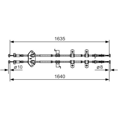 Handbremsseil 1987482054 Handbremsseil 1987482054