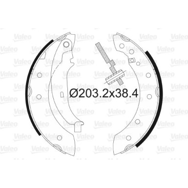 VALEO Bremsbacken 562581 VALEO Bremsbacken 562581