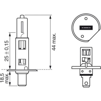 H1 12V 55W PURE LIGHT BOSCH KFZ-GLUEHLAMPE Pure Light WS 1987302011