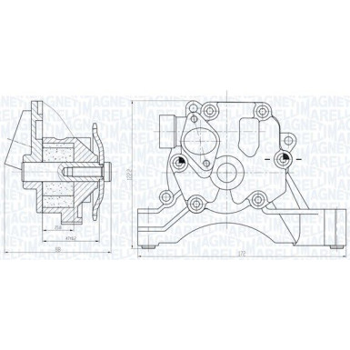 MAGNETI MARELLI Ölpumpe 351516000033 MAGNETI MARELLI Ölpumpe 351516000033