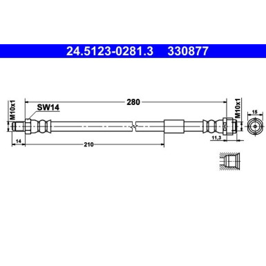 Bremsschlauch 24.5123-0281.3