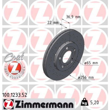 12 481 023 Sport Bremsscheibe VA Sport AUDI A1,A3,VW Golf,SEAT,SKODA 96 SPORT Z 100.1233.52 12 481 023 Sport Bremsscheibe VA Sport AUDI A1,A3,VW Golf,SEAT,SKODA 96 SPORT Z 100.1233.52