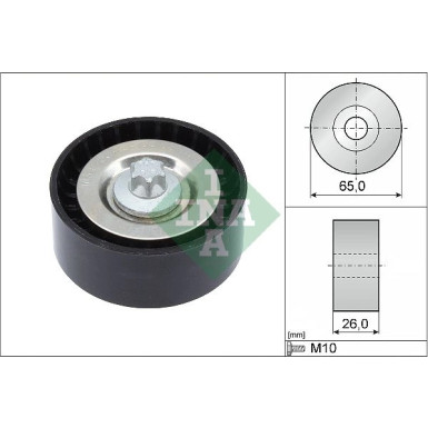 Umlenk-/Führungsrolle, Keilrippenriemen 532 0570 10
