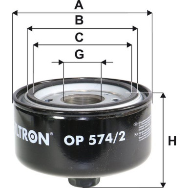 FILTRON Ölfilter OP 574/2 FILTRON Ölfilter OP 574/2