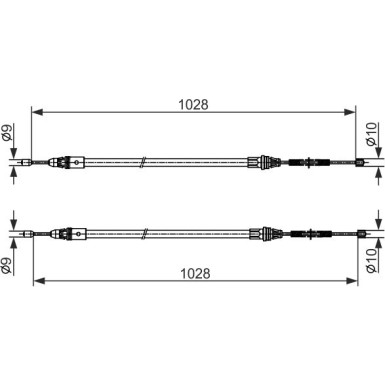 Handbremsseil 1987482423 Handbremsseil 1987482423