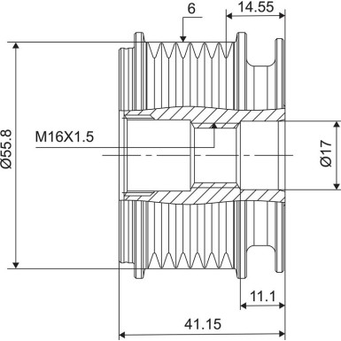 Generatorfreilauf 588001 Generatorfreilauf 588001
