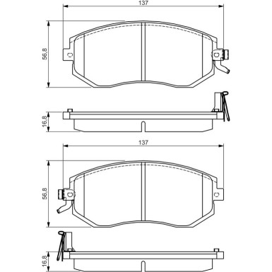 Bremsbelag 0 986 495 125