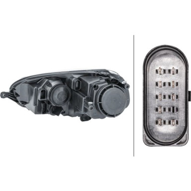 SCHEINWERFER R H7/H7 HELLA VW GOLF V 5,04-6,09/JETTA III 8,05-5,10 1EG 247 007-621
