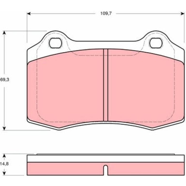 Bremsklötze HA SEAT Ibiza Cupra,VOLVO S60 2.5T,JAGUAR 00 GDB1513