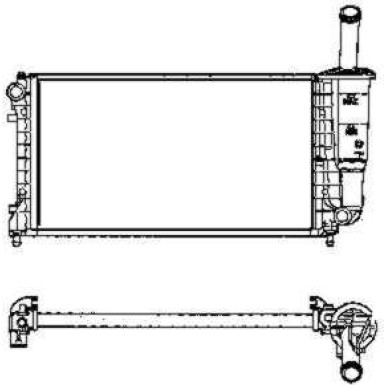 Kühler, Motorkühlung 53606