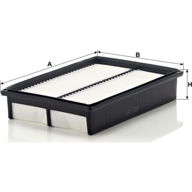 Mann & Hummel Luftfilter PKW MAZDA 3,5 03 C 2841