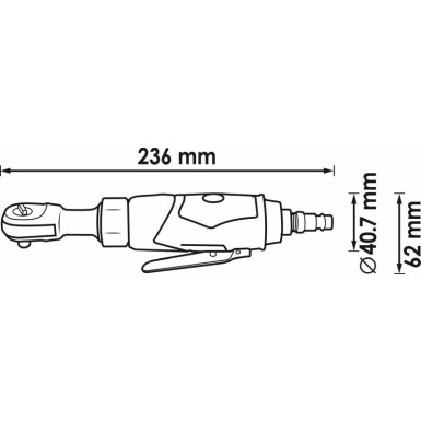 VIGOR Druckluft-Ratschenschrauber V6554 VIGOR Druckluft-Ratschenschrauber V6554