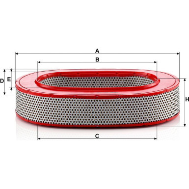 Mann & Hummel Luftfilter PKW C 37 145