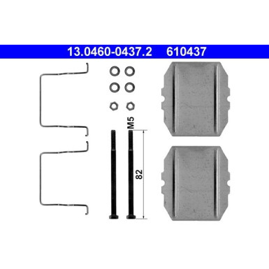 ATE Zubehör, Bremsbeläge 13.0460-0437.2 ATE Zubehör, Bremsbeläge 13.0460-0437.2