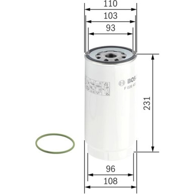 Kraftstofffilter Diverse F 026 402 038