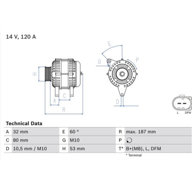 Lichtmaschine 0 986 046 520 Lichtmaschine 0 986 046 520