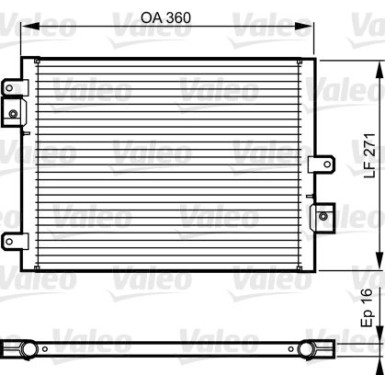 Kondensator, Klimaanlage VAL814167