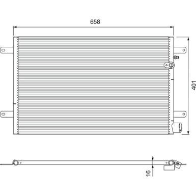 Kondensator, Klimaanlage VAL814004 Kondensator, Klimaanlage VAL814004