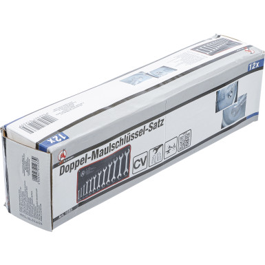BGS Doppel-Maulschlüssel-Satz SW 6 x 7 - 30 x 32 mm 12-tlg 1233 BGS Doppel-Maulschlüssel-Satz SW 6 x 7 - 30 x 32 mm 12-tlg 1233