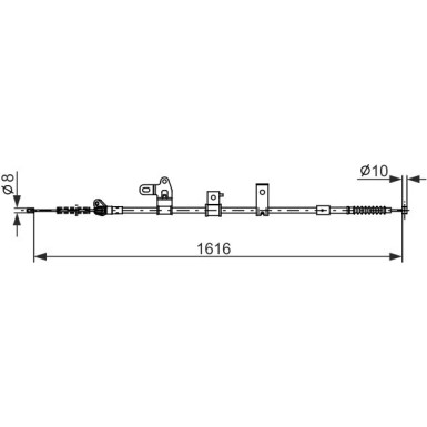 Handbremsseil li 1987482307 Handbremsseil li 1987482307