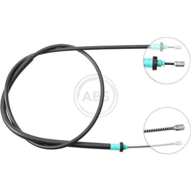 A.B.S. Handbremsseil Seilzug Festellbremse K13006 A.B.S. Handbremsseil Seilzug Festellbremse K13006