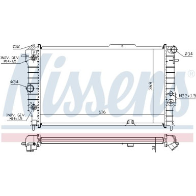 Wasserkühler PKW 630641
