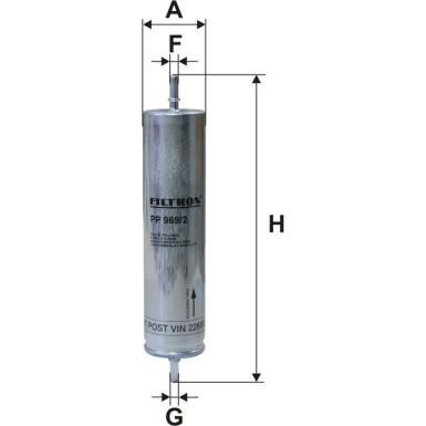 FILTRON Kraftstofffilter PP 969/2 FILTRON Kraftstofffilter PP 969/2