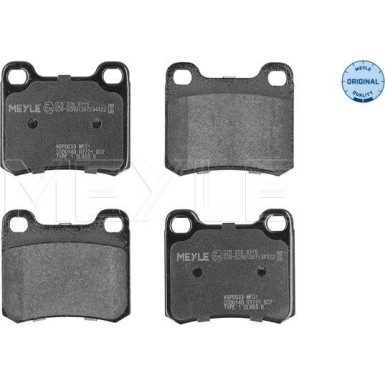 Bremsbelagsatz Db T. W124/201 MEYLE-ORIGINAL: True to OE 252068715 Bremsbelagsatz Db T. W124/201 MEYLE-ORIGINAL: True to OE 252068715